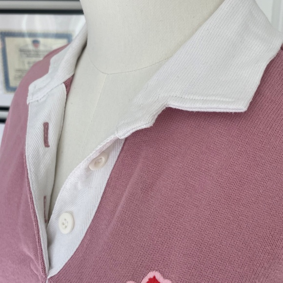 Rowing Blazers Cropped Rugby Shirt (Mauve, Medium) - Picture 3 of 9